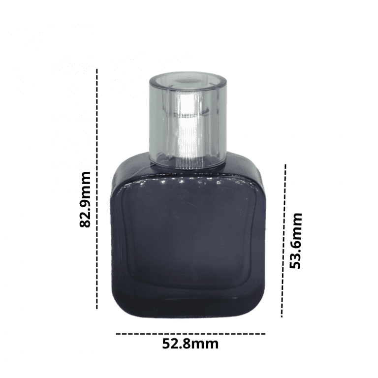 Chai Chiết Nước Hoa 30ml - Thân Vuông, Họa Tiết Caro Cạnh