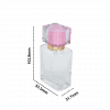 Chai chiết nước hoa 50ml,thân vuông nắp hồng