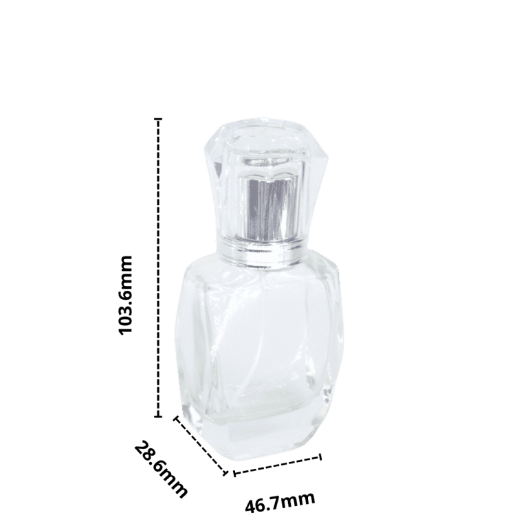 Chai Chiết Nước Hoa 30ml - Góc Cạnh, Nắp Bạc