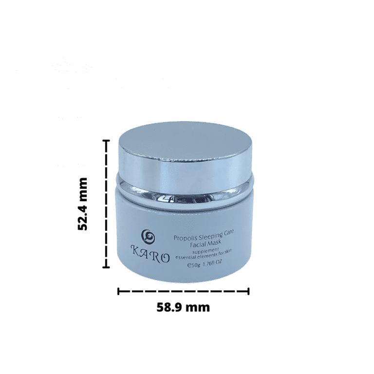 Hủ Mỹ Phẩm Thủy Tinh - Trắng Nắp Bạc