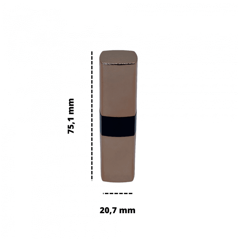 Vỏ Son Thỏi Cao Cấp - Thân Vuông Màu Rose Gold