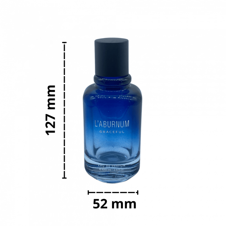 Chai Đựng Nước Hoa 100ml Xanh Dương Trụ Tròn
