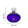 Vỏ Chai Nước Hoa Oval Màu Tím