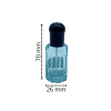 chai đựng tinh dầu chấm 10ml xanh trụ lục giác