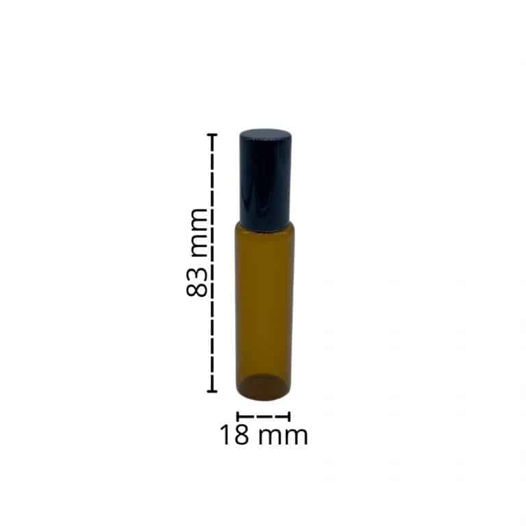 Chai Đựng Tinh Dầu 10ml – Đầu Bi Lăn Thủy Tinh Nâu