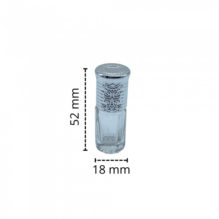 Chai Đựng Tinh Dầu 3ml Cao Cấp Đầu Bi Lăn - 3 Màu Nắp