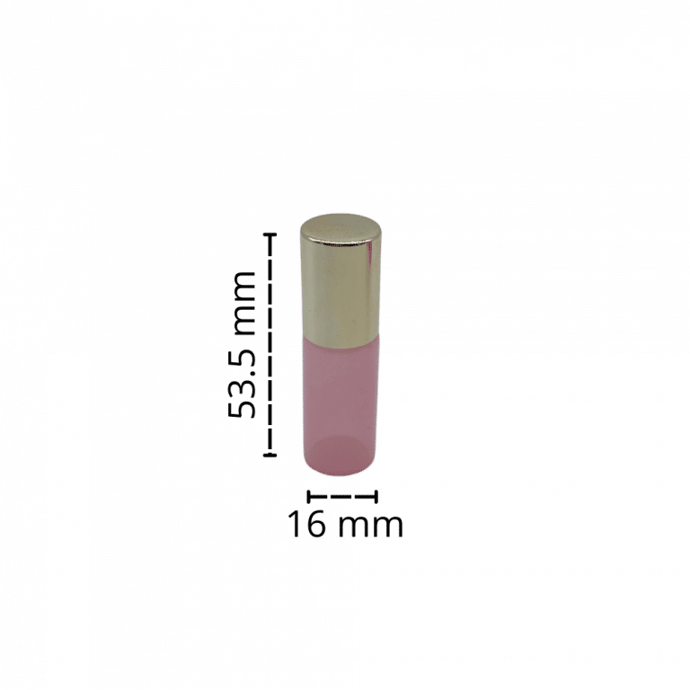 Chai Đựng Tinh Dầu 4ml Cao Cấp Hồng - 4 Màu Sắc Bi Lăn