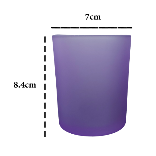 Cốc Đựng Nến Tím Nhám 200/300g